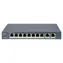 HIKVISION DS-3E0310P-E/M(B) / Przełącznik / 8x 100 Mb/s PoE / 2x Gb uplink / budżet PoE 80 W / Super PoE