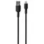Puro Soft czarny / USB-A - kabel do transmisji danych Lightning / silikonowy / 1,5 m
