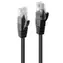 Lindy Cat6 U/UTP czarny 1 m / Kabel krosowy / RJ-45 / Złącza ekranowane