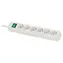 Brennenstuhl Eco-Line biały / Przedłużacz / 6 gniazd / 45° / 3 m / włącznik/wyłącznik / 3500 W