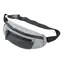 TORBA ODBLASKOWA TROIKA szara / Torba biodrowa / Elementy odblaskowe / Wodoodporna IPX4 / 3 kieszenie / Nylon