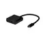 EFB USB-C - HDMI czarny / Kabel przejściowy / 4K 30Hz / HDCP 1.4 / 0,15 m