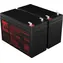 T6 Power RBC124, RBC142, RBC177, RBC109, RBC33 / Battery for UPS / 2x 12V 9Ah / for APC, Fortron, EATON