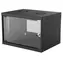 Szafka ścienna Intellinet 540x400 mm czarna / Szafka / 19" / 6U / Płaski zestaw / ładowność 50 kg