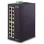 Planet ISW-1600T / Przełącznik przemysłowy / 16x 10/100 / DIN / IP30 / od -40 do 75 °C / 12-48 V DC