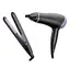 Remington D3016GP Style Essentials / Zestaw suszarka i prostownica do włosów / 2000 W / Żelazko ceramiczne / 215°C