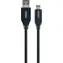 Kabel Schwaiger USB-A - USB-C czarny / Kabel danych / USB 3.2 Gen 2 / 5 Gbit/s / 0,15 m