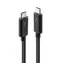 Lindy 41556 czarny / kabel Thunderbolt 3 / 20 Gb/s / pasywny / 1 m