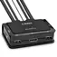 Lindy 42344 / przełącznik KVM / 2 porty / DisplayPort 1.2 / USB 2.0 / dźwięk / 4K 60Hz