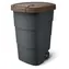 Kosz na śmieci Prosperplast Wheeler 90 l antracyt, brązowa pokrywa / Plastik / Z kółkami / 39,4 x 78,3 cm
