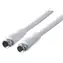 Kabel antenowy Schwaiger F(M)-F(M) 3 m biały / Kabel antenowy / 75 dB / 75 Ohm / Podwójne ekranowanie