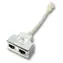 Adapter EFB T RJ45 1:1 biały / Rozdzielacz / RJ-45 / 0,15 m