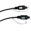 Kabel optyczny Schwaiger Toslink czarny / Kabel audio optyczny / Toslink - Toslink / złącza pozłacane / 1,5 m