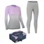 Spokey FLORA SET fioletowo-szary L/XL / Bielizna termoaktywna damska / pudełko prezentowe