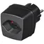 Brennenstuhl adapter podróżny CH-D czarny / Adapter podróżny / 10 A / 230 V / uziemiony