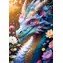 Puzzle Trefl Kolorowy Smok / 1000 elementów / 48 x 68,3 cm