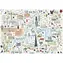 Puzzle GIBSONS Mapa Londynu / 1000 elementów / 68 × 49 cm