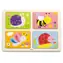 VIGA Puzzle drewniane Zwierzęta z łąki / 4x4 elementy / drewno / od 18 miesięcy