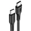 USAMS U43 US-SJ459 czarny / Kabel do transmisji danych / USB-C - USB-C / 100 W PD / 5 A / 1,2 m
