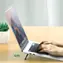 USAMS ZJ054 czarny / Uchwyt na laptopa i tablet / 2 szt. / składany / klej nano