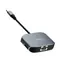 USAMS US-SJ146 szary / Adapter / USB-C - USB 3.0 + RJ45 / Gigabit Ethernet