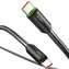 USAMS SJ734 czarny / Kabel danych / USB-C - USB-C / PD 60W / 1 m