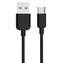 USAMS SJ099 U Turn czarny / Kabel danych / USB-C / 2A / 1 m