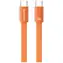 Kabel USAMS U96 USB-C - USB-C pomarańczowy / Kabel danych / 60 W / 1,2 m