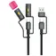4smarts Explorer 4w1 czarny / kabel USB-C / 60 W / 480 Mb/s / 1 m