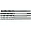 Zestaw wierteł do drewna STHOR 6 szt. / Długość 300 mm /  6-14 mm / Stal HCS