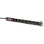 Digitus PDU 1U 8x Schuko czarna / Listwa zasilająca / 230V/16A/4000W / kabel 2m / obudowa aluminiowa / włącznik/wyłącznik