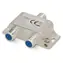 Rozdzielacz satelitarny Nedis 1:2 / Rozdzielacz / 5-2400 MHz / 75 Ohm / Tłumienie 6,5 dB