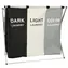 KIK Kosz na pranie trzykomorowy z organizerem 135 l / Oxford 600D / 65 × 36,5 × 58 cm