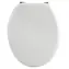 Deska sedesowa MSV CLEO biała / MDF / Zawiasy ze stali nierdzewnej / 56 × 360 × 450 mm