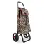 Rolser I-Max Wild 2 Logic RSG wzór panterki / Torba zakupowa na kółkach / Pojemność 43 l / Nośność 40 kg