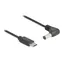 DeLock USB-C > DC 5,5 x 2,5 mm 90° / Kabel zasilający / 1,5 m