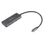 eSTUFF Hub USB-C do ładowania / Hub / 4X USB-A 3.2 Gen1 / USB-C PD 65W / aluminium