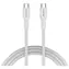 Canyon OnWire CCAP60CL biały / Kabel ładujący / USB-C - USB-C / 60 W PD / 1 m / pleciony