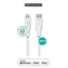 eSTUFF INFINITE (GRS) biały (ES602170-BULK) / Kabel Lightning / USB-C / 1 m / MFI