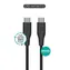 eSTUFF INFINITE (GRS) czarny / kabel USB-C / USB-C - USB-C / 1 m / 60 W / plastik z recyklingu