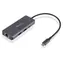 eSTUFF Hub USB-C 6 w 1 szary / HDMI 4K60Hz / RJ-45 Gigabit / 2x USB-A 3.1 / USB-C PD 100W