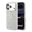 Guess PU 4G Strass Metal Logo różowy / Tylna obudowa / Apple iPhone 18 Pro Max