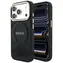 Guess Saffiano Peony & Ring MagSafe czarny / Tylna obudowa / iPhone 17 Pro Max, 18 Pro Max / MagSafe