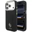 Guess Stripe Peony 4G Logo MagSafe czarny / Tylna obudowa / iPhone 17 Pro, 18 Pro / MagSafe