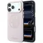 Guess Perforated 4G Gold Logo MagSafe różowy / Tylna obudowa / MagSafe / iPhone 17 i 18 Pro