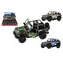 KINSMART Jeep Wrangler Camo Edition Model Car / Model Car / metal i plastik / pull back / 13 cm / od 3 lat