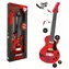 Gitara TEDDIES ROCK STAR czerwona / 58 cm / na baterie / z dźwiękiem i światłem / od 3 lat