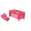 Łóżeczko dla lalek TEDDIES / Podróżne / Składane / Materiał/metal / 43x23x20 cm / od 3 lat