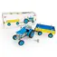 Ciągnik KOVAP Zetor z platformą, niebieski / metalowy / na kluczyk / skala 1:25 / 28 cm / od 3 lat