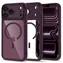 Etui Tech-Protect MagPeak MagSafe przezroczyste bordowe / Etui / Apple iPhone 17 Pro Max, 18 Pro Max / MagSafe